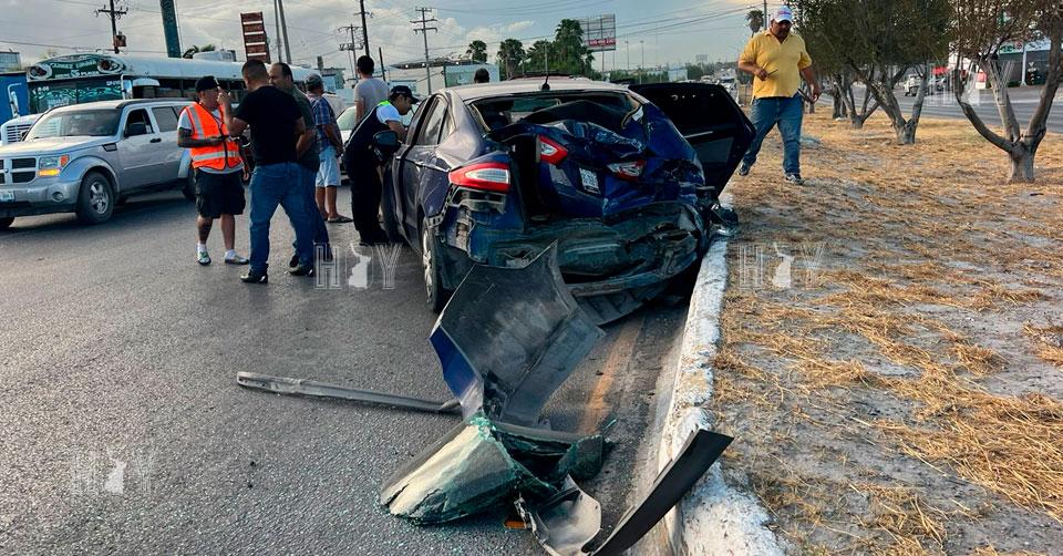 Hoy Tamaulipas - Tamaulipas Choque en boulevard de Reynosa deja cuatro ...