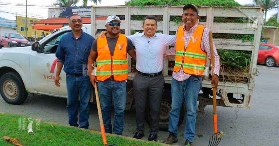 Hoy Tamaulipas - Tamaulipas Supervisa Lalo Gattas trabajos de limpieza ...