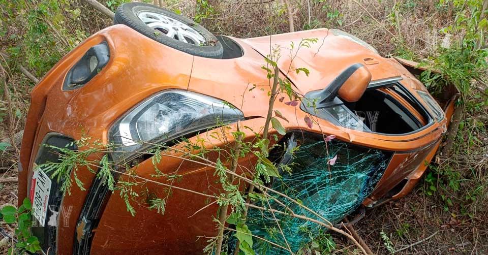 Hoy Tamaulipas - Volcadura en Tamaulipas Joven vuelca su auto por ...