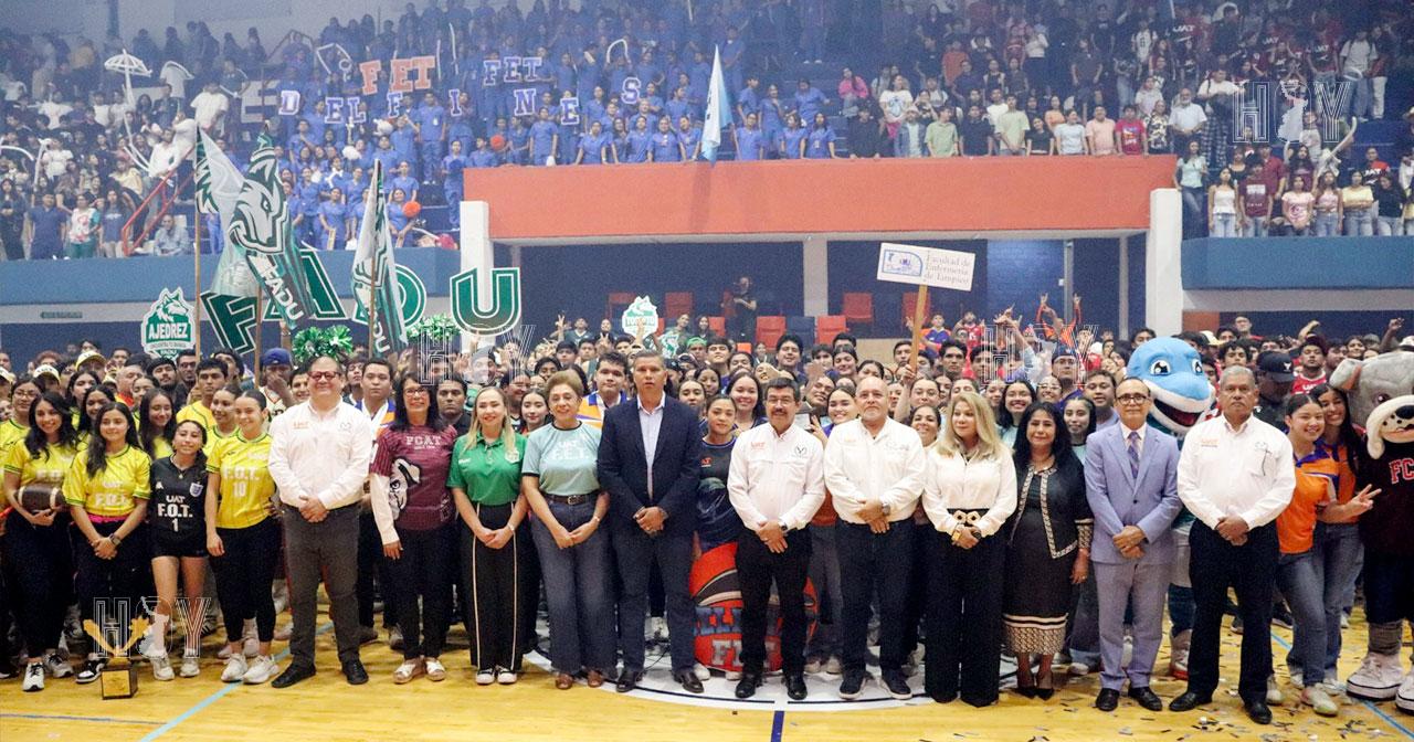 Photo: hoytamaulipas.net UAT 2026 Inter-Faculty Sports Games Kick Off at Tampico Campus with Rector Dámaso Anaya