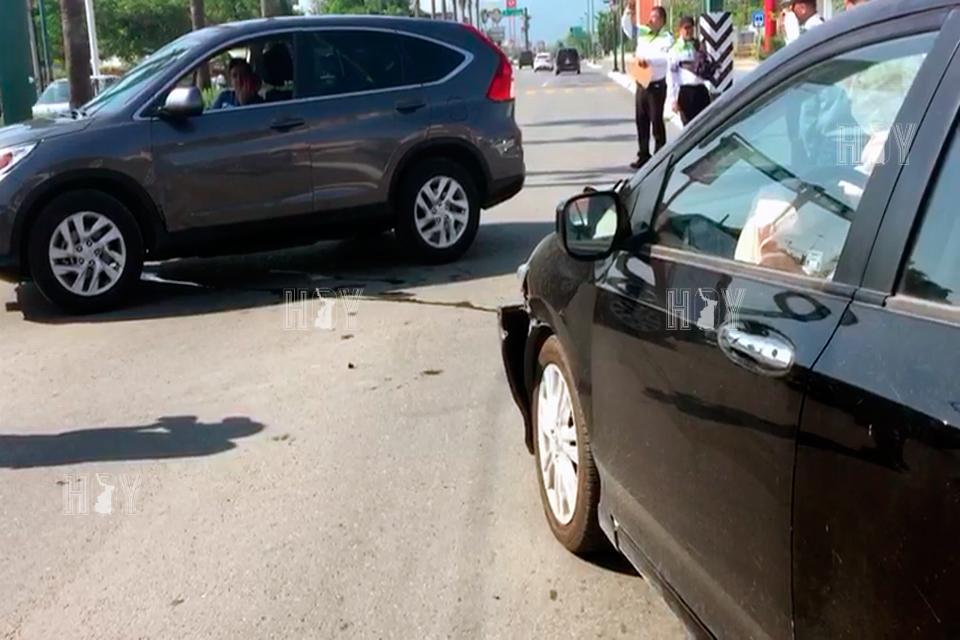 Hoy Tamaulipas - Choque en Ciudad Victoria deja una joven lesionada