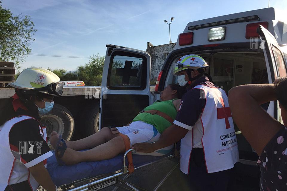 Hoy Tamaulipas - Choque multiple en Ciudad Victoria deja una lesionada