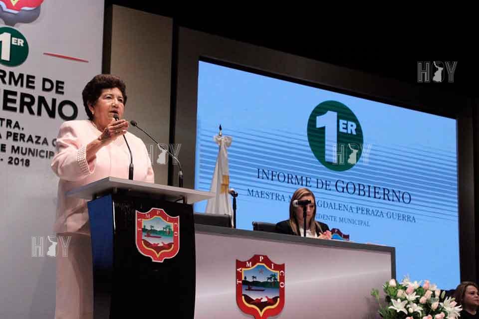 Hoy Tamaulipas - Rinde alcaldesa de Tampico I Informe de Gobierno Municipal