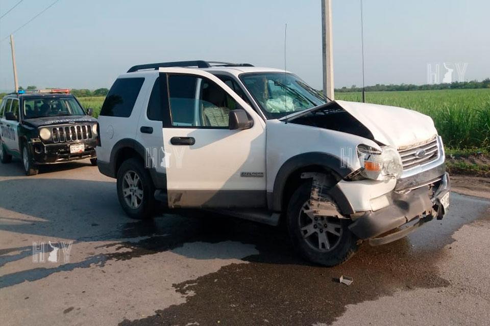 Hoy Tamaulipas - Choque deja una maestra lesionada en El Mante
