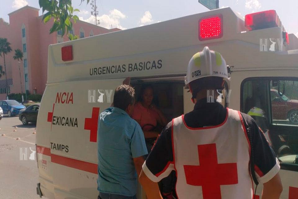 Hoy Tamaulipas - Choque deja una mujer lesionada en Ciudad Victoria