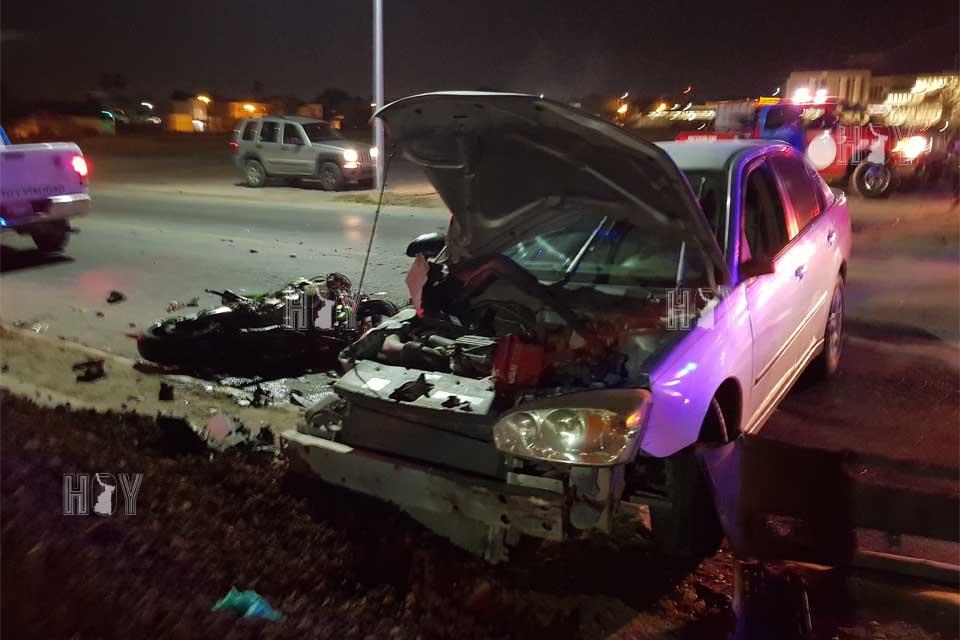 Hoy Tamaulipas - Motociclista se debate entre la vida y la muerte luego ...
