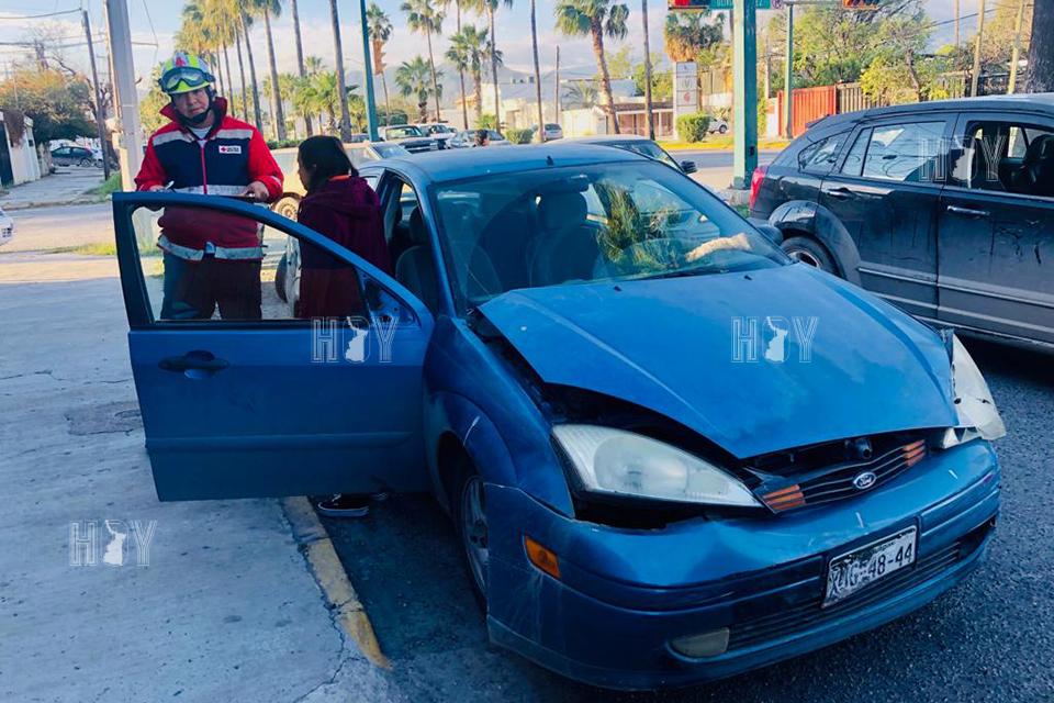 Hoy Tamaulipas - Choque dejo a una joven lesionada en Ciudad Victoria