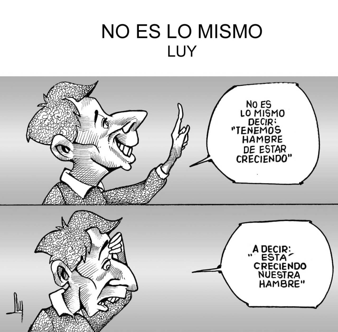 No es lo mismo