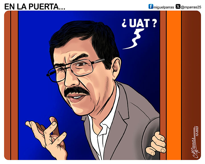 En la puerta...