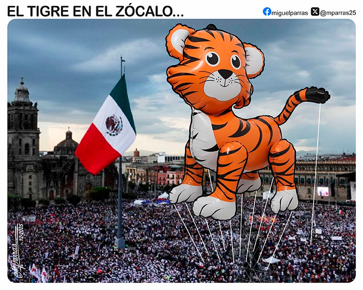 El tigre en el zcalo...