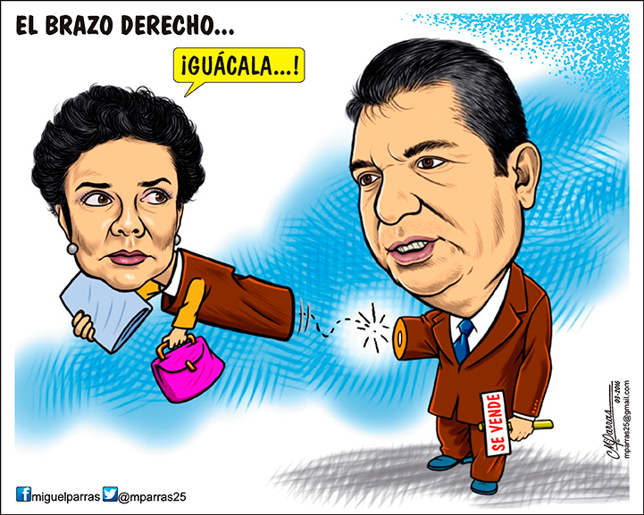 El brazo derecho...