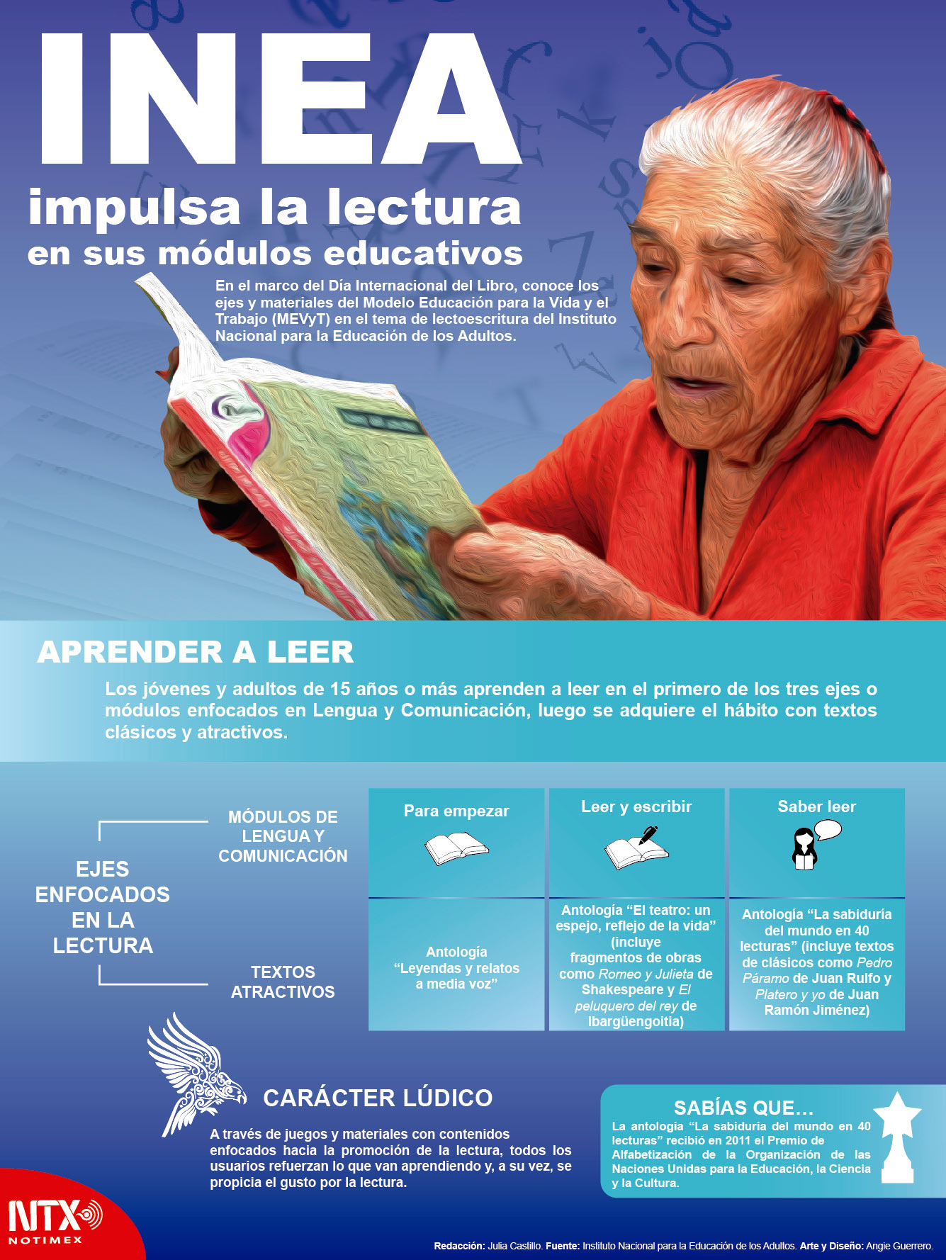 INEA impulsa la lectura