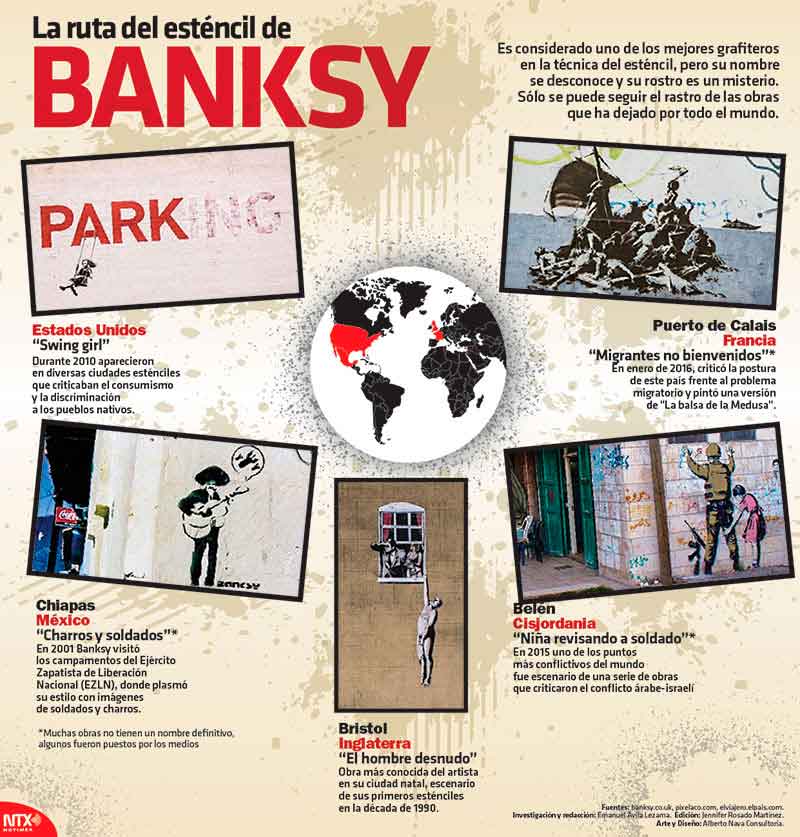 La ruta del est�ncil de Banksy