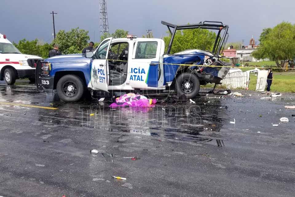 Galeria Fotografica Accidente carretero deja un Policía Estatal muerto