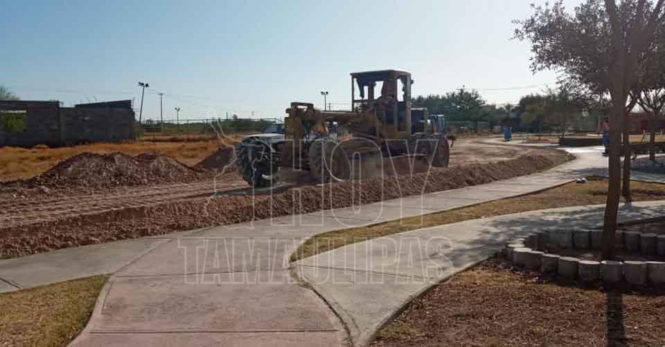 Hoy Tamaulipas Tamaulipas Mejora municipio las calles de El Progreso en Nuevo Laredo