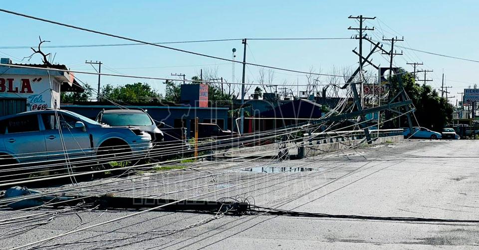 Destruccin en Matamoros