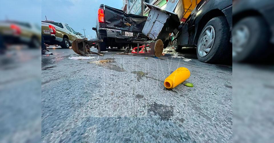 Ebrio obrero huelguista lesiona a 8 en puesto de tacos en Matamoros