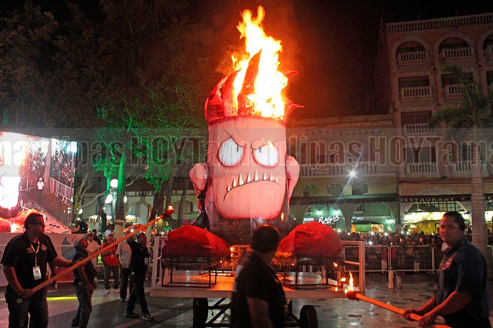 Quema del Mal Humor en el Carnaval de Veracruz
