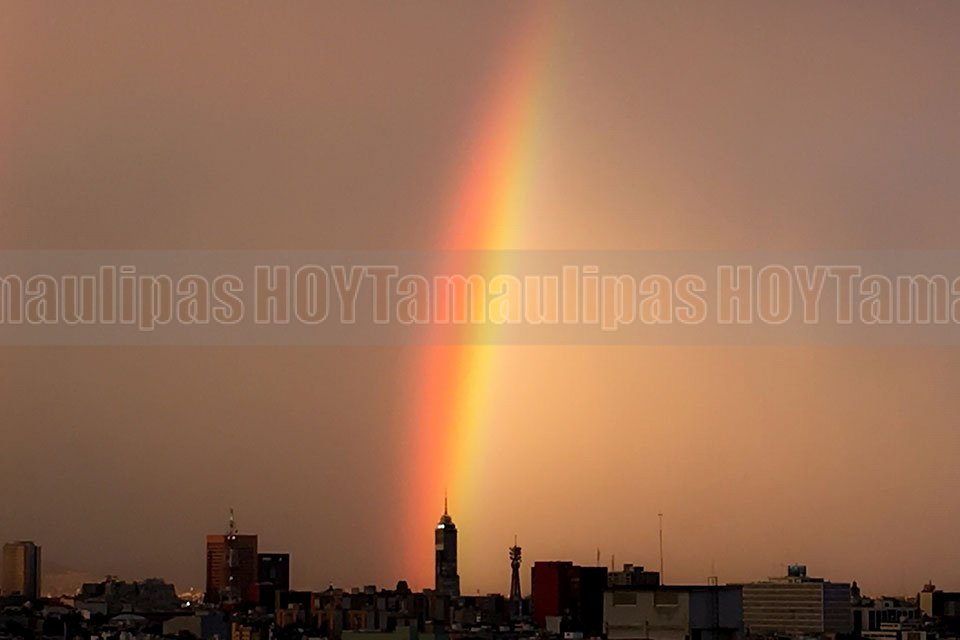 Arco�ris doble en el Valle de M�xico